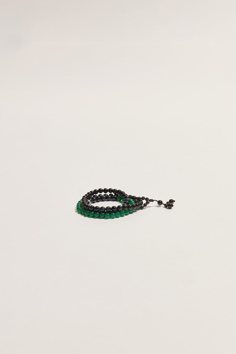 Verdant-obsidian Rhapsody Bracelet